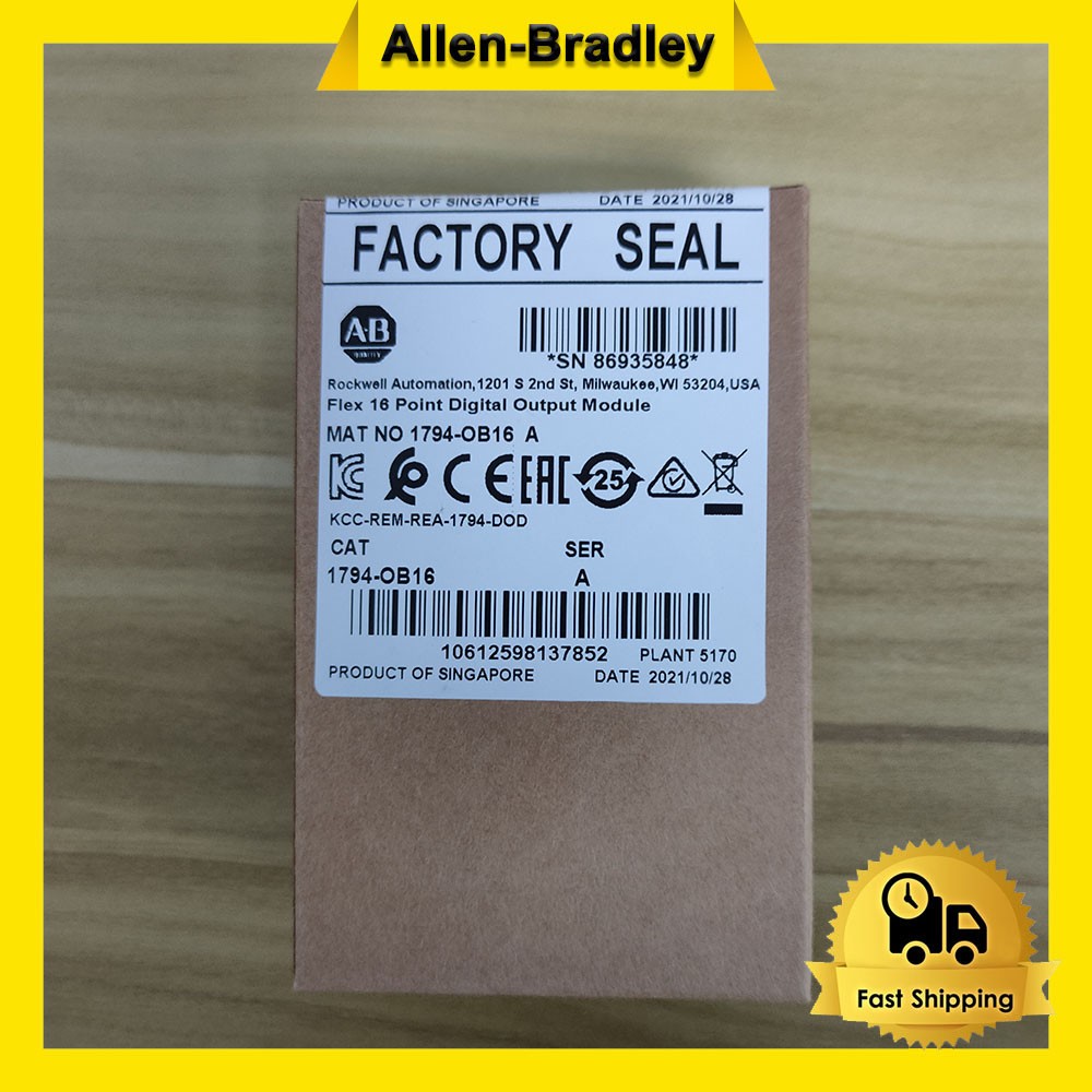 NEW Factory Sealed AB 1794-OB16 FLEX 16-Point Digital Output Module 1794OB16 TX