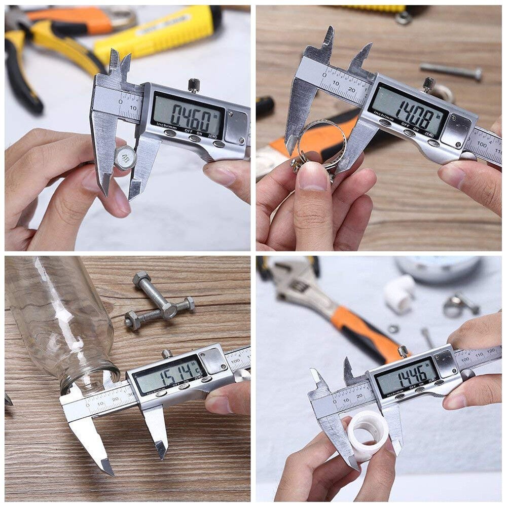 6″ 150mm Digital Caliper Micrometer LCD Gauge Vernier Electronic Measuring Tool