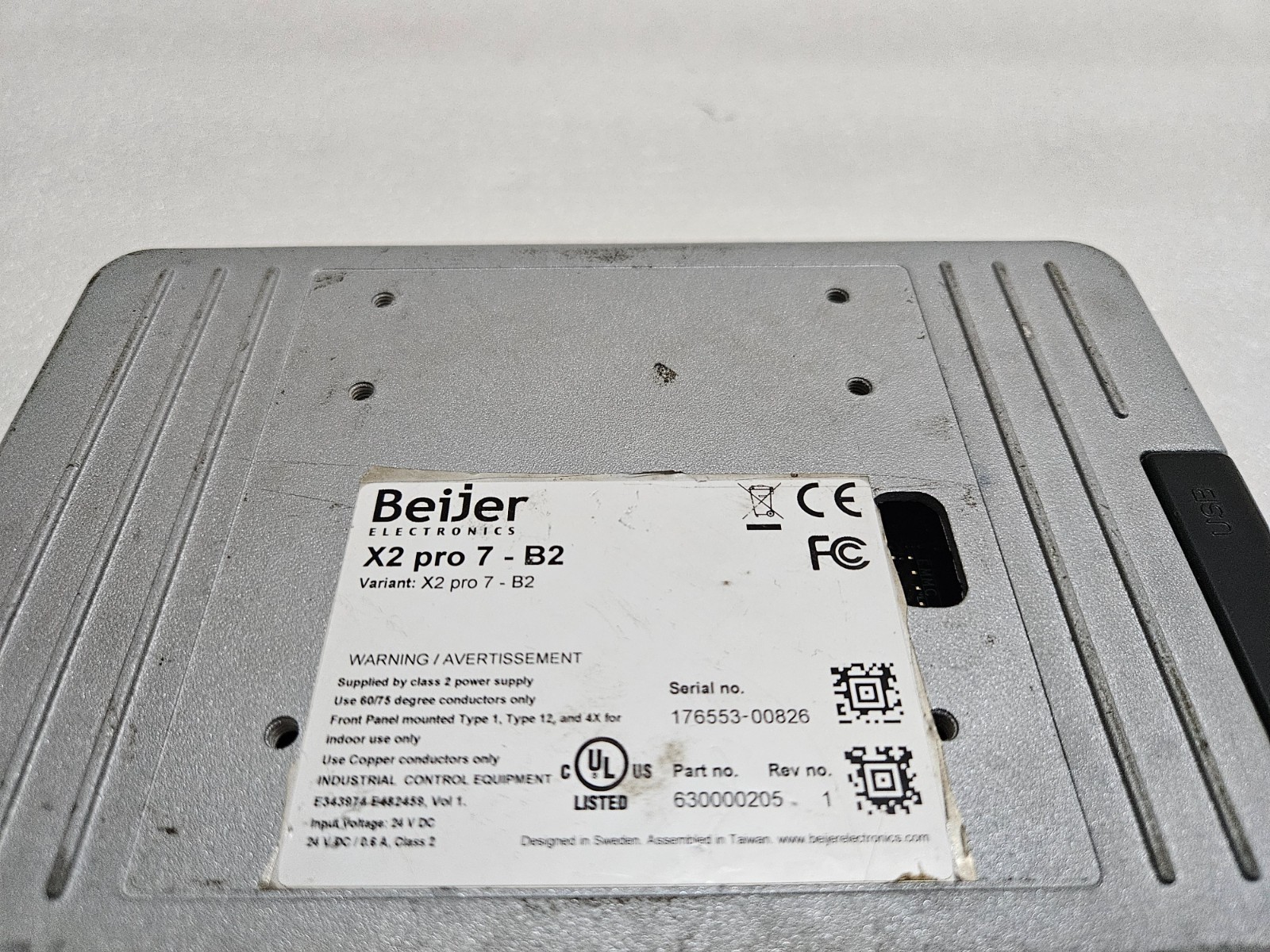 Beijer X2 pro 7-B2 HMI Touch Panel (CIRCUIT IS WORKING)