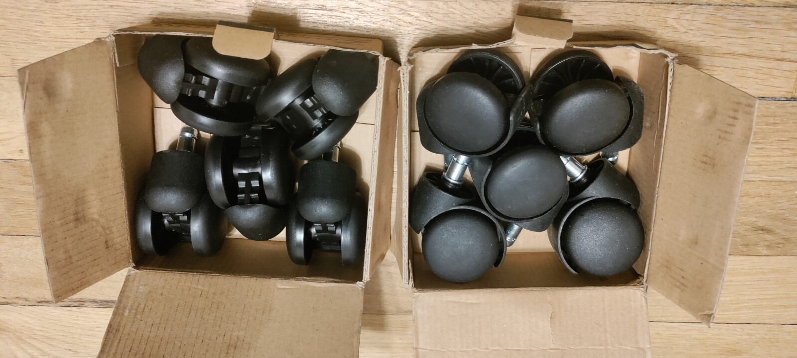 5 Pack of ZITRIOM OFFICE CHAIR CASTER WHEELS 11mm (7/16″) BLACK