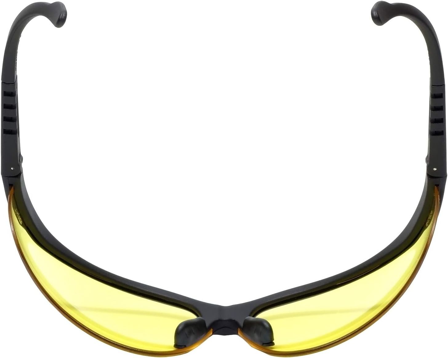 Full Rim Adjustable Safety Glasses with Yellow Tint for Indoor and Outdoor Use