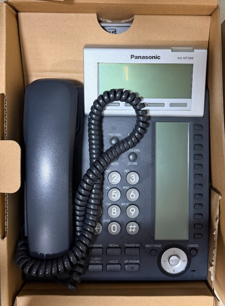 Panasonic KX-NT366-B IP Phone 24 Button PoE