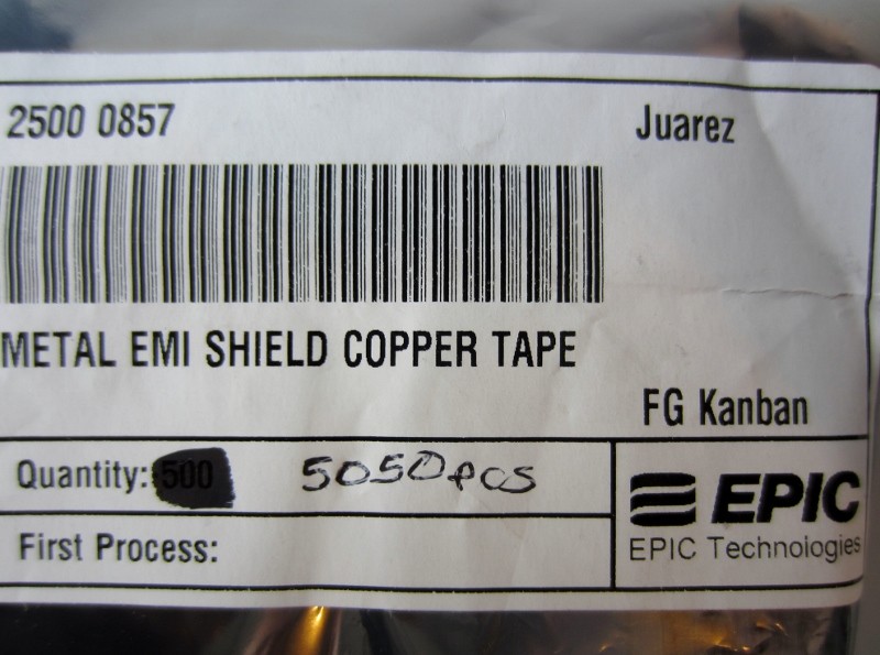 EPIC METAL EMI SHIELD COPPER TAPE (5,050 pcs)