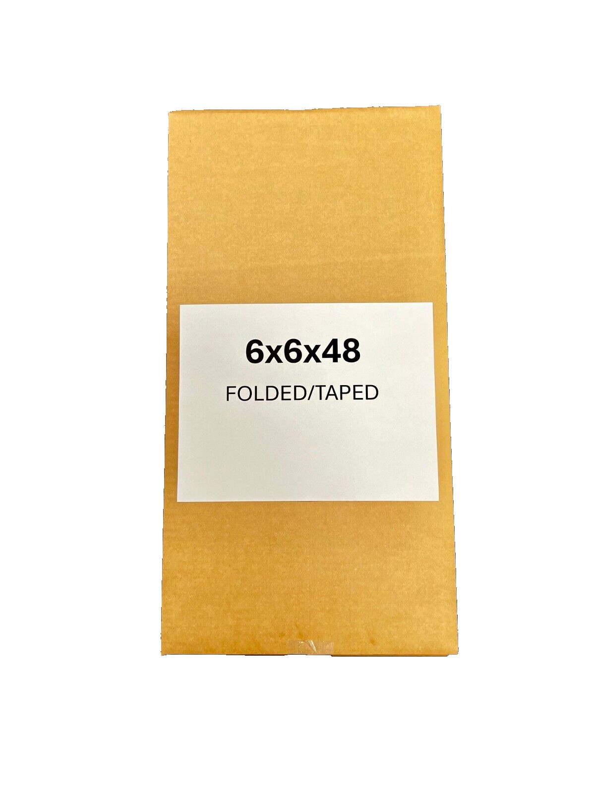 6″ x 6″ x 48″ Cardboard Corrugated Box – SINGLE BOX – TALL