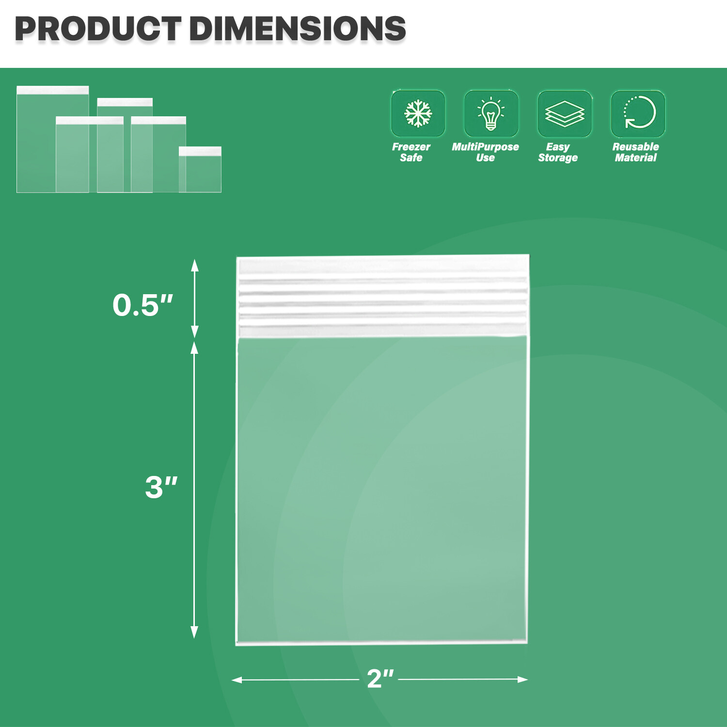 x1000, 4.0 Mil Thickness Zipper Reclosable Ziplock CLEAR Plastic Seal Poly Bags