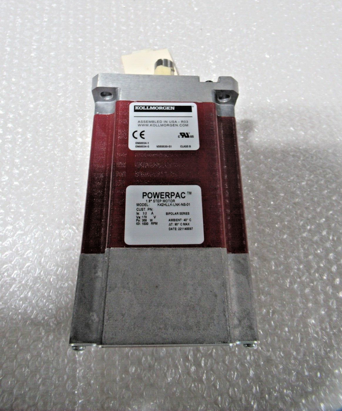 Kollmorgen Powerpac 1.8° Step Motor K42HLLK-LNK-NS-01 *FAST SHIPPING*