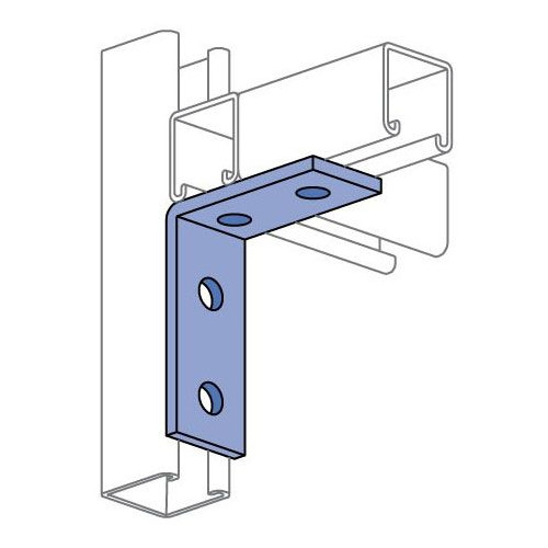 Unistrut P1325-GR, 4-Hole, 9/16″ Hole, Green, 90D, Channel Angle Fitting, 1pc
