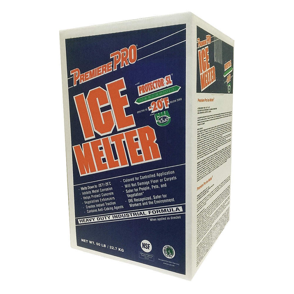 PREMIERE SU050BX-GR Ice Melt,Granular,50 lb.,Carton,-20 F 4KA50