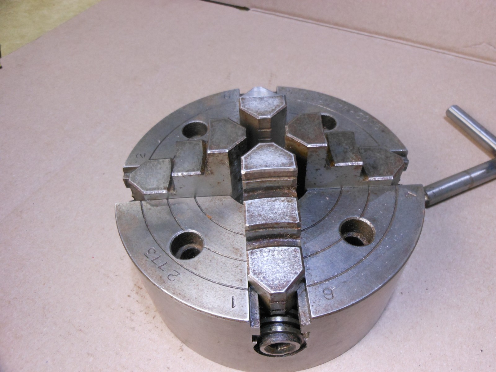 6″ Enco Lathe Chuck 4 Jaw Plain Back 271-6005 2773