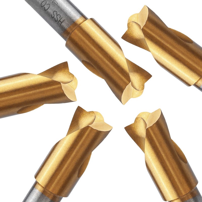 5pcs Spot Weld Drill Bits Set HSS Titanium Coated CO Cobalt Spot Weld Cutter 10m