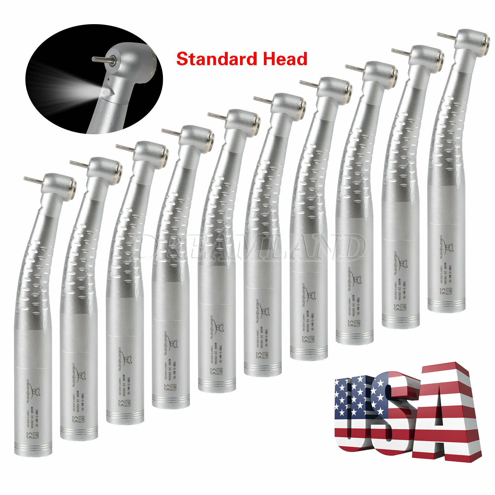 Dental Fiber Optic Turbine Handpiece fit KaV cavo LED 4/6Hole Quick Coupling YB6