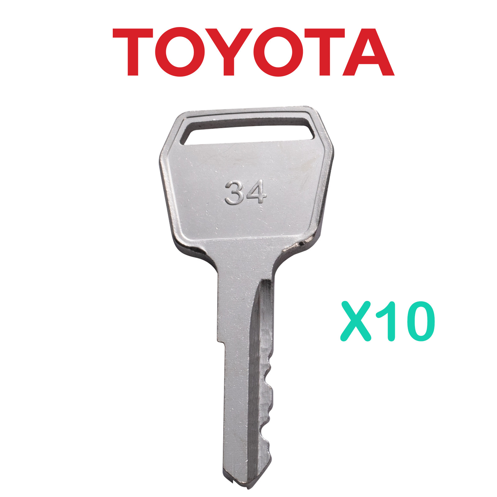 For Toyota Equipment Forklift Ignition Keys for Older Model Lifts Keys