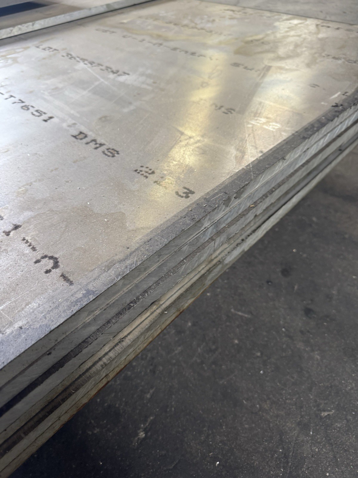 Aluminum 7050-T7651 Plate .625″ x 12″ x 24″