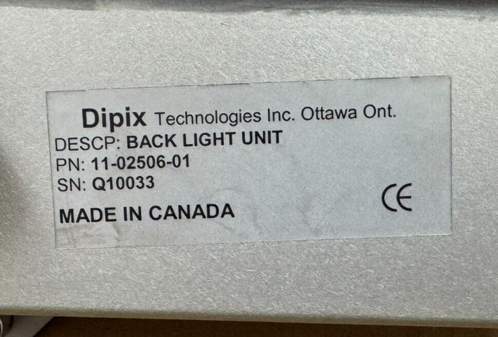 NEW DIPIX 11-02506-01 BACK LIGHT GREEN CS7 AL 110250601