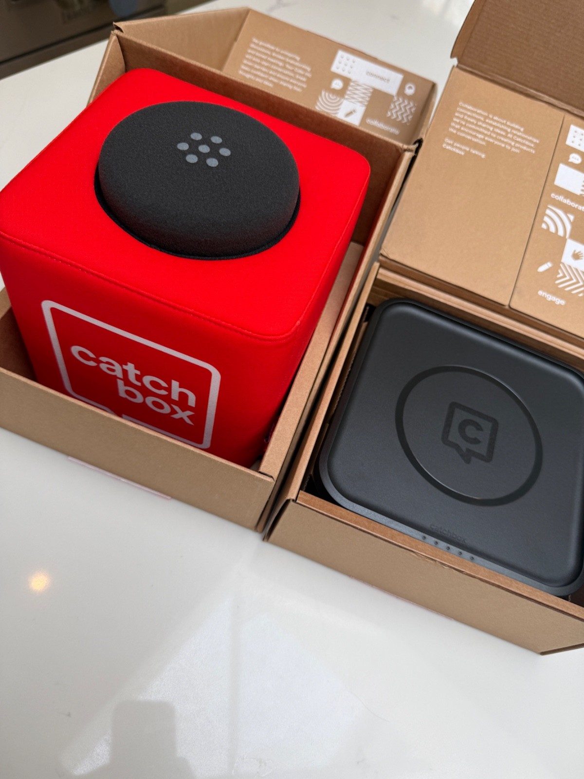 Catch Box Plus Cube with Charging base – NEW / Open box – Catchbox VAT REG