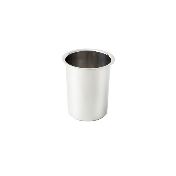 New 7.25 Round Winco BAM 4.25 qt Bain Marie Pot Mirrored Finish Stainless Steel