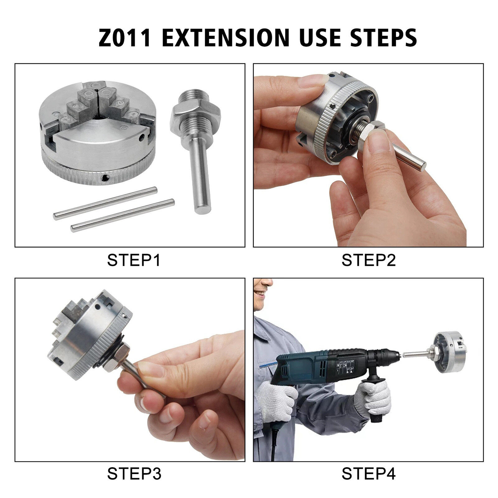Metal 3/4 Jaws Manual Lathe Chuck Clamp Self-Centering Mini Drill Chuck