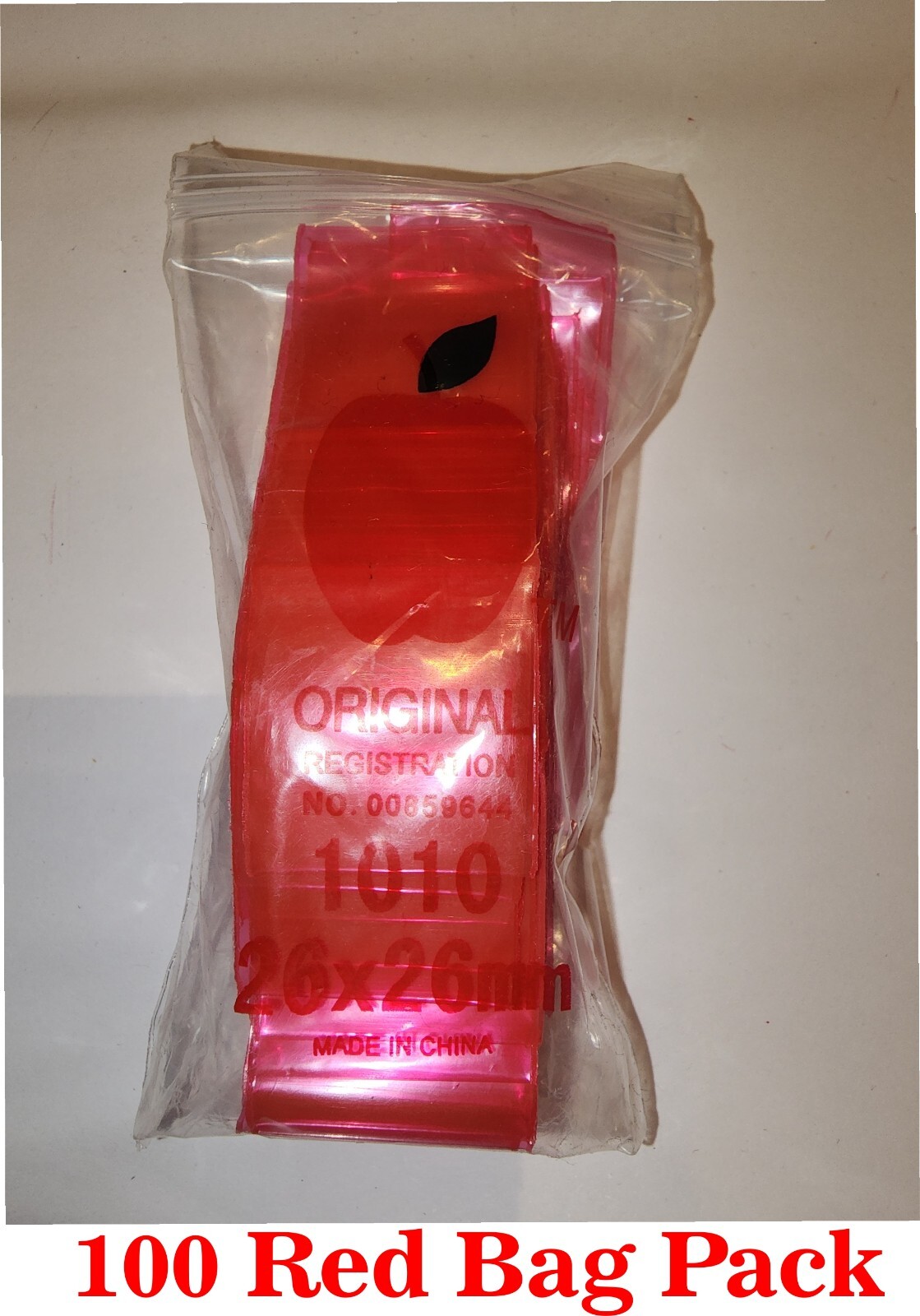 Apple 1010 1″x1″ Plastic Bags Baggies Jewelry Ziplock Zipper Stamp Bags lot