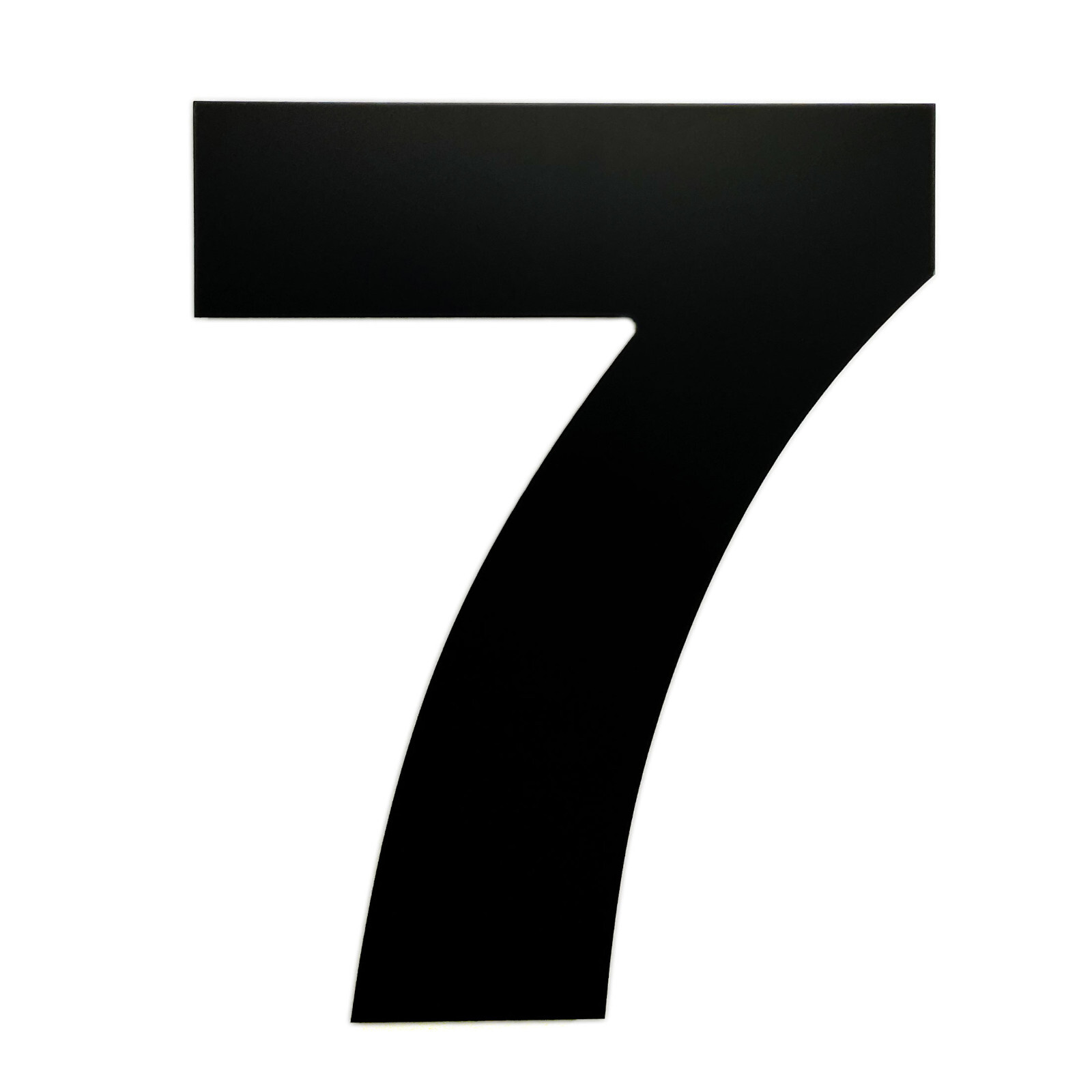 12 Inch Address Numbers For Commercial Building 3/8″ Thick Black Acrylic Bold