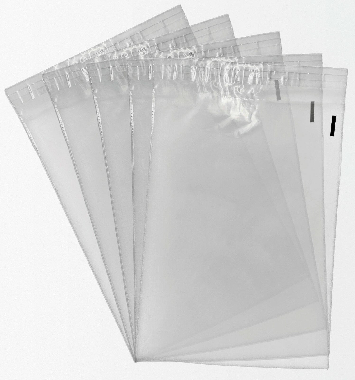 1000 7.5 x 10.5 Premium Clear Plastic Self Seal Lip & Tape Poly Bags 1.5 Mil