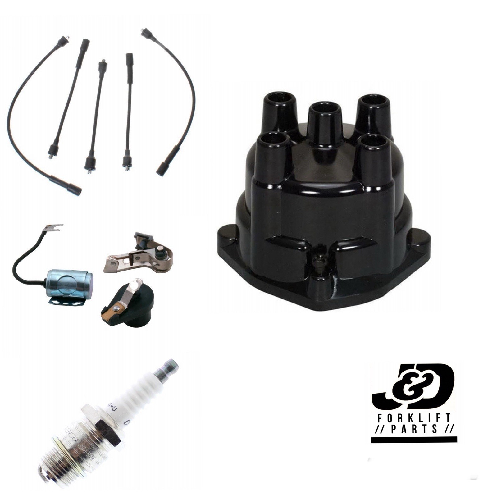 CLARK FORKLIFT WITH WAUKESHA 4 CYL ENGINE, IGNITION TUNE UP KIT / BOLT DOWN CAP