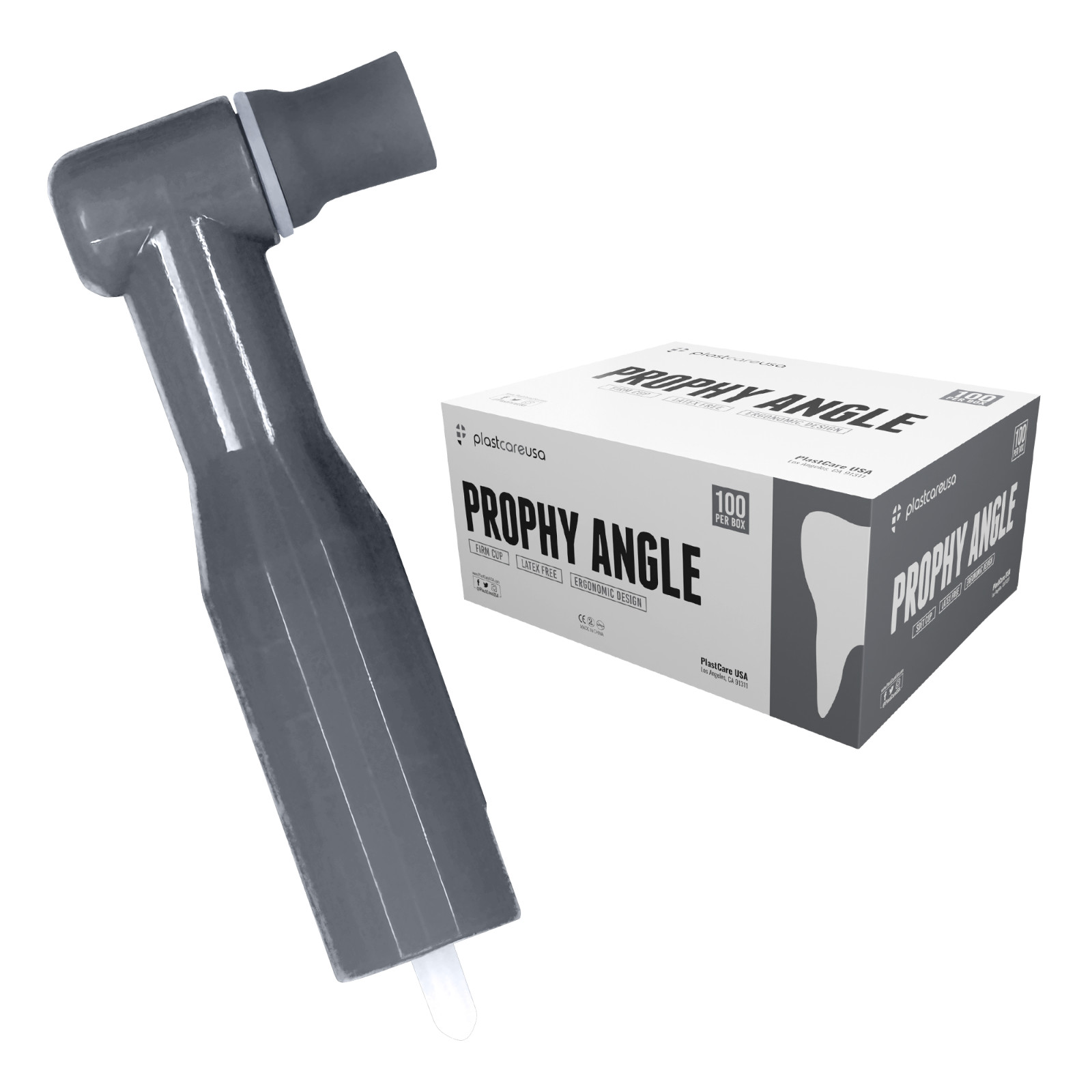 100 Dental Prophy Angles Firm Cup, Disposable & Latex Free, Premium Quality