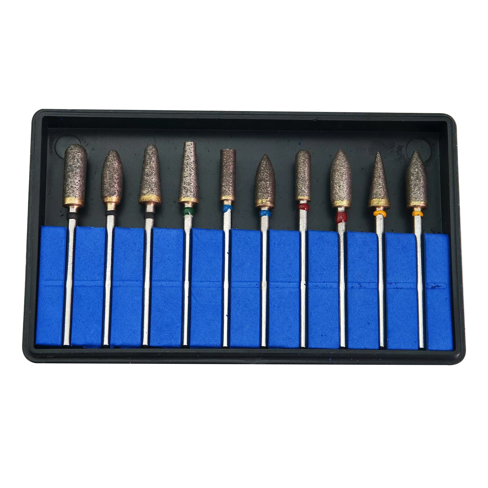 10pcs 2.35mm Dental Lab Polishing Burr Fully-Sintered Diamond Burs Tooth Drills