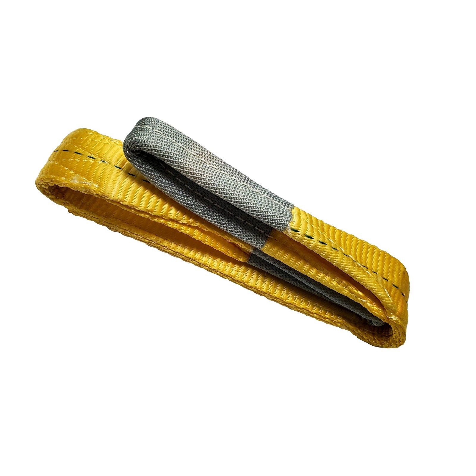 2″ x 3 /6 / 9ft 2 Ply Polyester Flat Eye Lifting Sling Strap Web Sling 6200 lbs