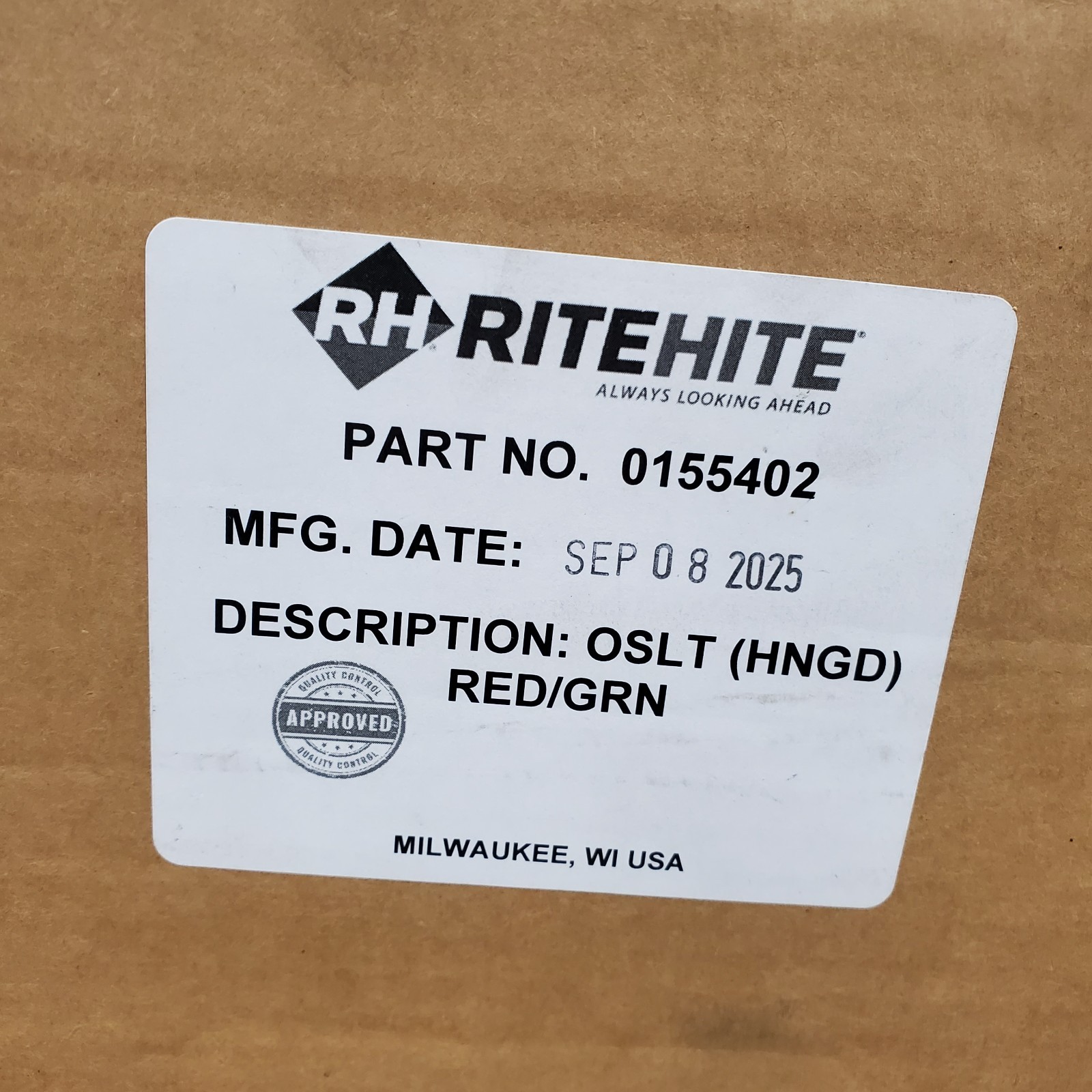 NEW Rite Hite 155402 Dock Light Assembly Red/Green OSLT HNGED 12-24VDC 3-24W