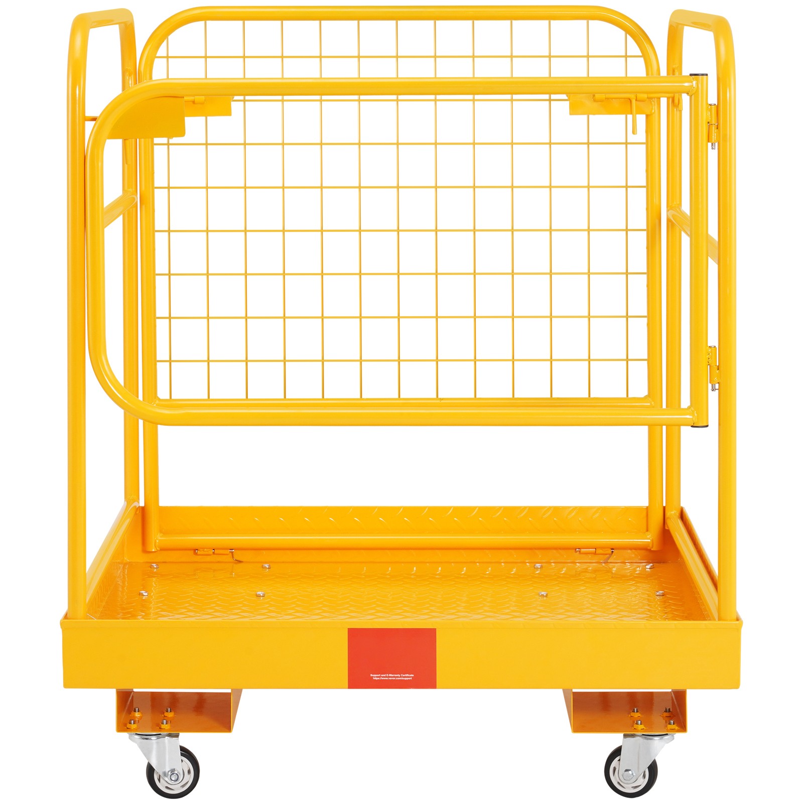 VEVOR 36″x36″ Forklift Safety Cage Work Platform 1200lbs w/Wheels for Aerial
