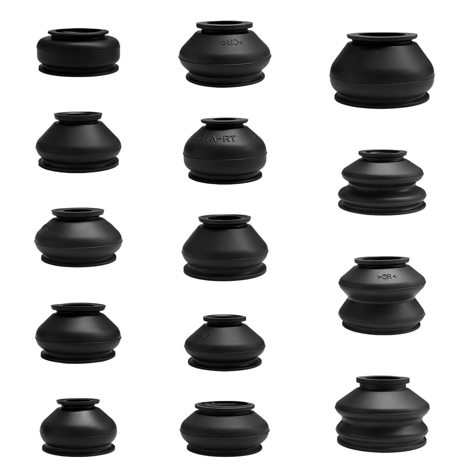 14PCS Tie Rod Boot Set Rubber Ball Joint Dust Covers for Steering Suspension