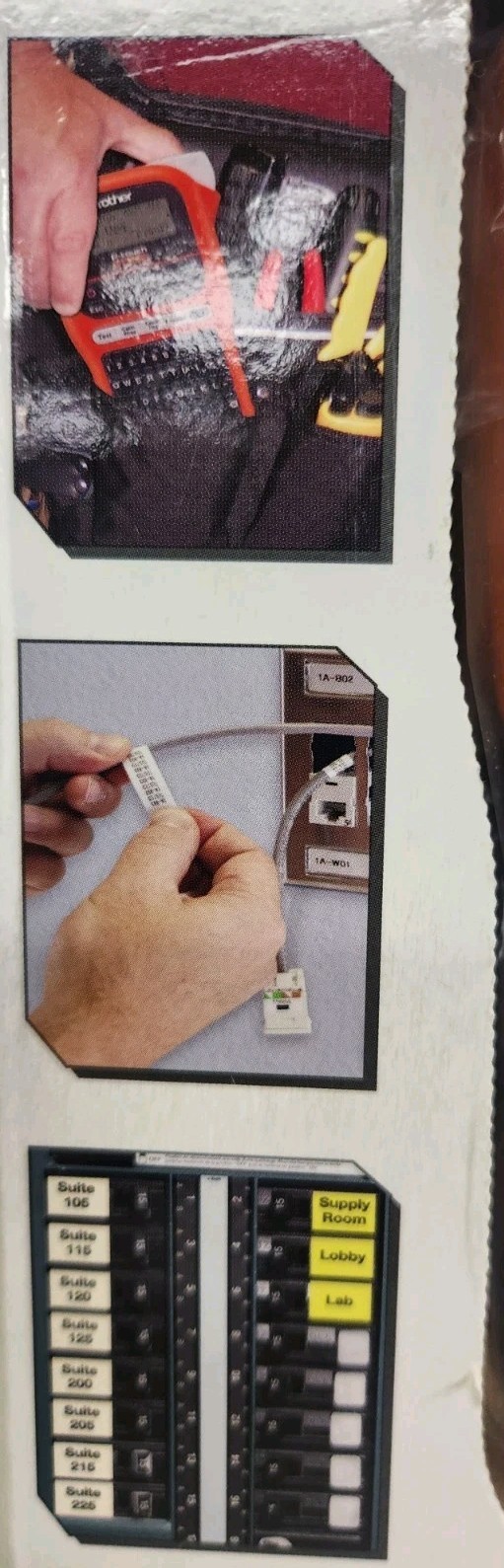 Brother PT-E105 P-Touch Edge Handheld Industrial Label Maker NIB *New*