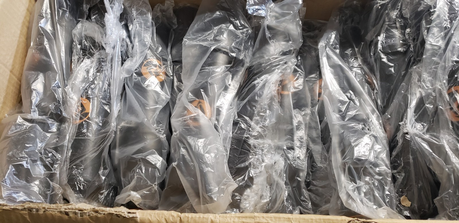 Qty. 12- CaniPak Manual Canister Protective Tubes Black New with Caps, CAN-22