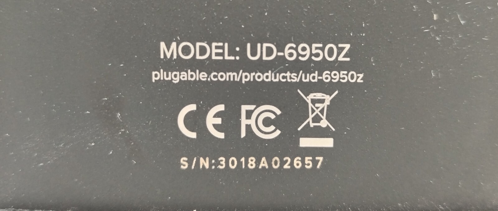 PLUGABLE UD-6950Z USB 3.0 AND USB-C Dual 4K DISPLAY DOCKING STATION w  ADAPTER
