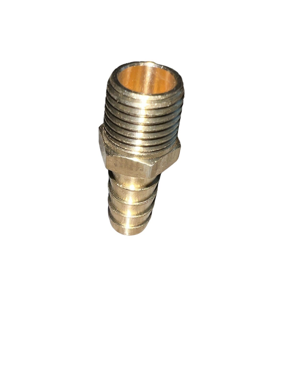 NEW Lot of TWENTY-FIVE (25) Solid Brass Hose Barb 7/16″ Hose ID x 1/2″ Male