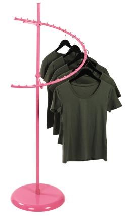SSWBasics Hot Pink 29Ball Clothing Rack Hot Pink Spiral Clothing Rack