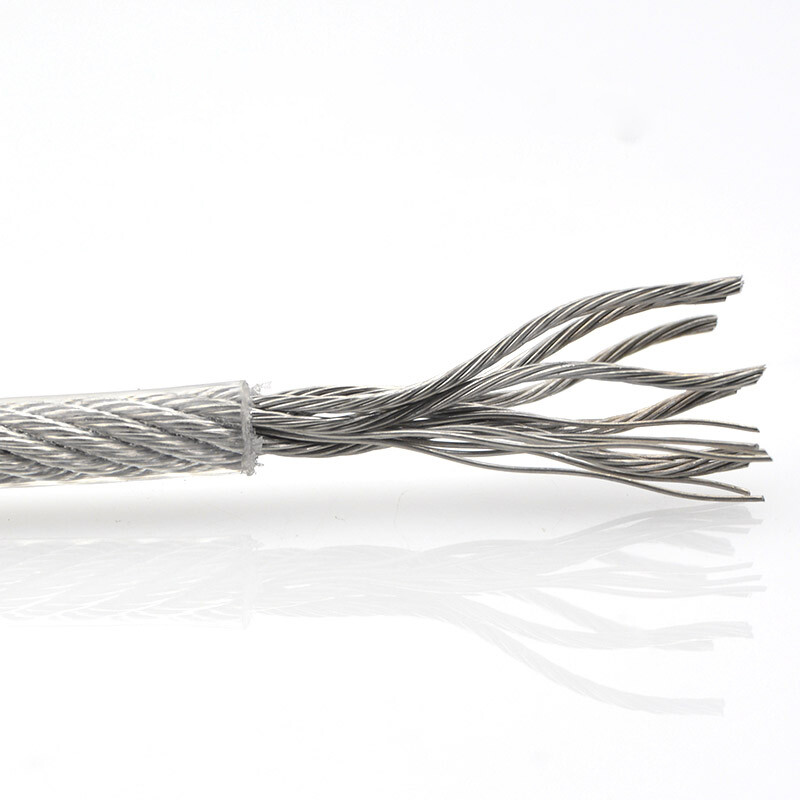 304 Stainless Steel Wire Rope Cable Rigging Φ0.5mm-12mm PVC Coated Clear / Black