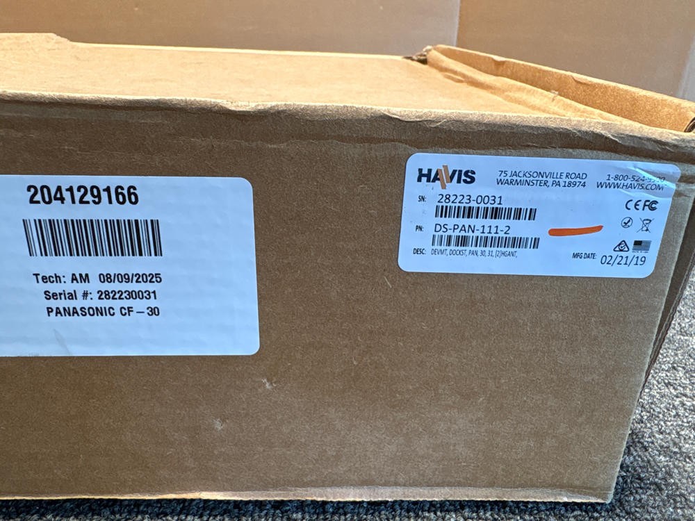 PANASONIC HAVIS Dock Station DS-PAN-111-2 for Toughbook CF-30/31