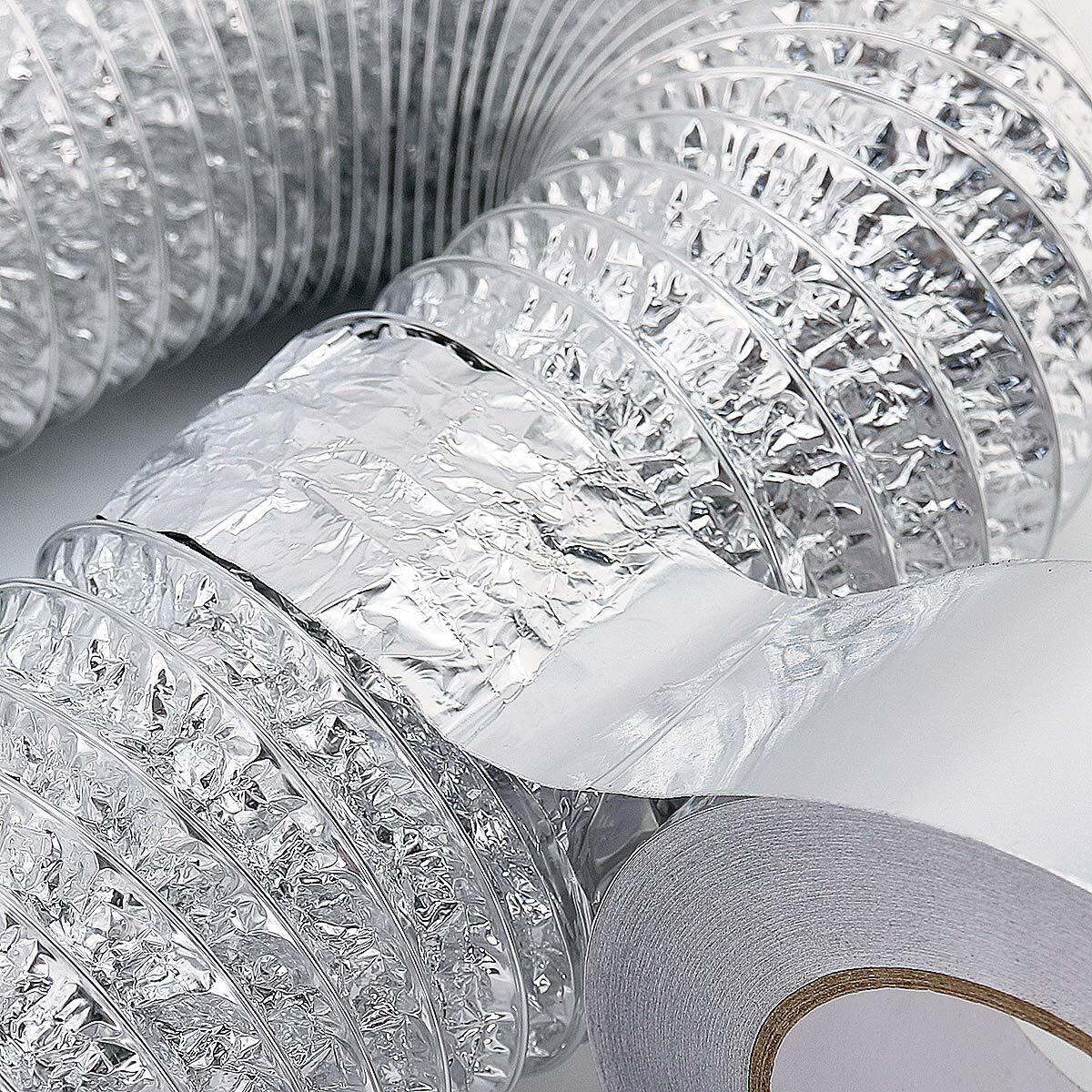 2in x 165FT Aluminum Foil Tape Heat Resistant Waterproof Insulation Home Repair