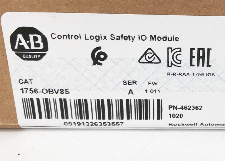 New Allen Bradley 1756-OBV8S Control Logix Safety I/O Module 8-Ch – Sealed Box