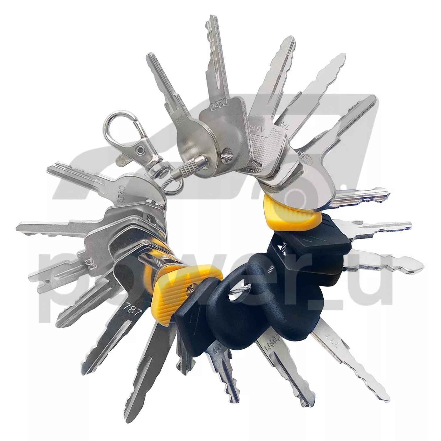 18 Forklift Ignition Key Set Toyota Hyster Doosan Yale Nissan Crown Clark Bobcat
