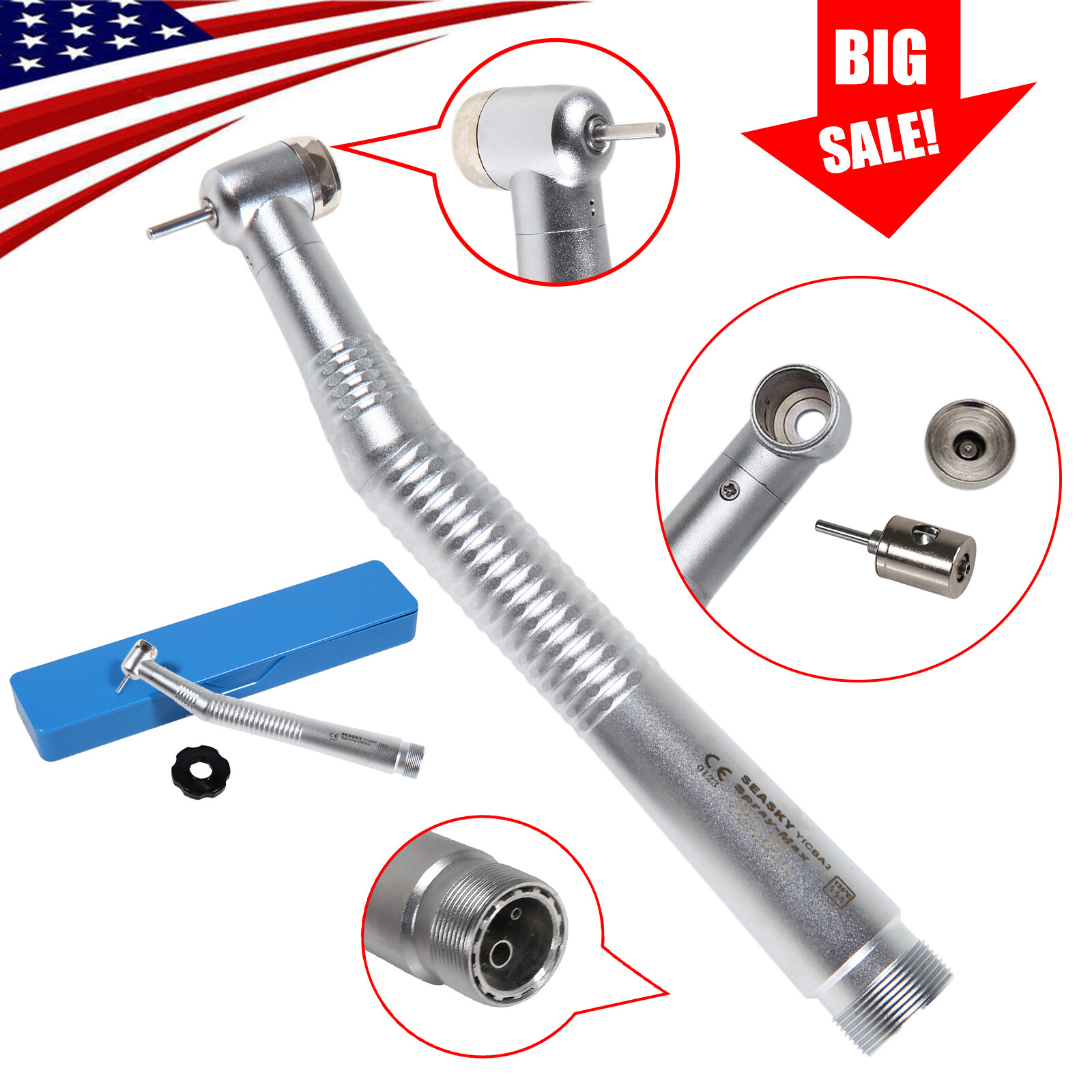10* Dental NSK Style High Speed Air Turbine Handpiece Spray 2 Hole SEASKY-Y1BA2