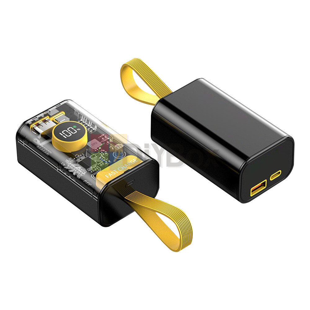 DIY Kits Power Bank Box PD 22.5W Portable 18650 USB Power Bank Case 10000mAh