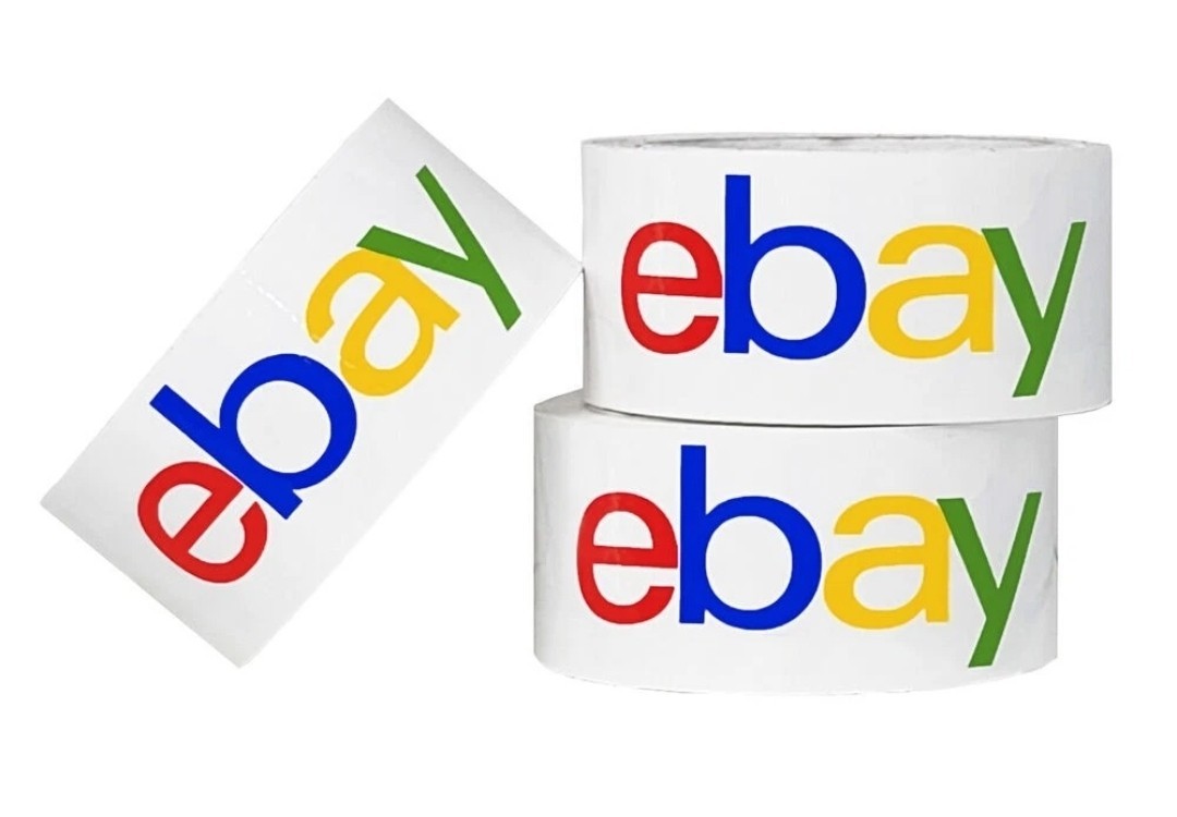 Ebay Packaging Tape – Color Logo Pack of 12 Rolls 2inches X 75 Yards
