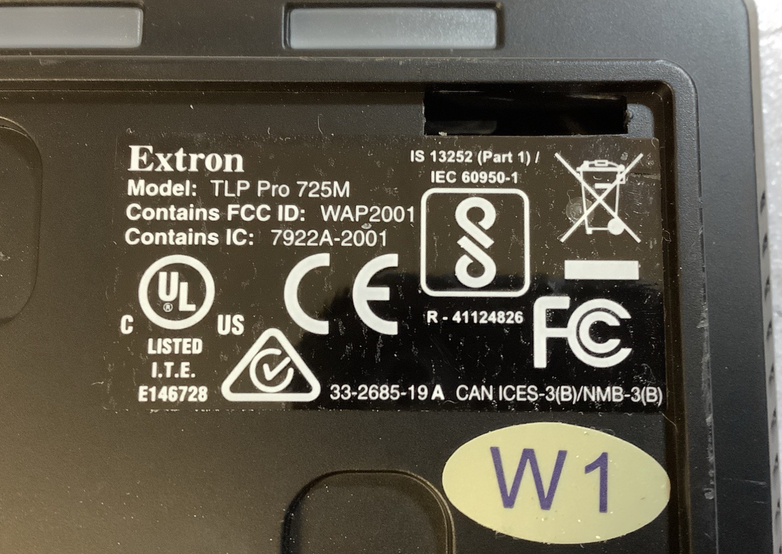 Extron TouchLink TLP Pro 725M Touch panel L-T3B