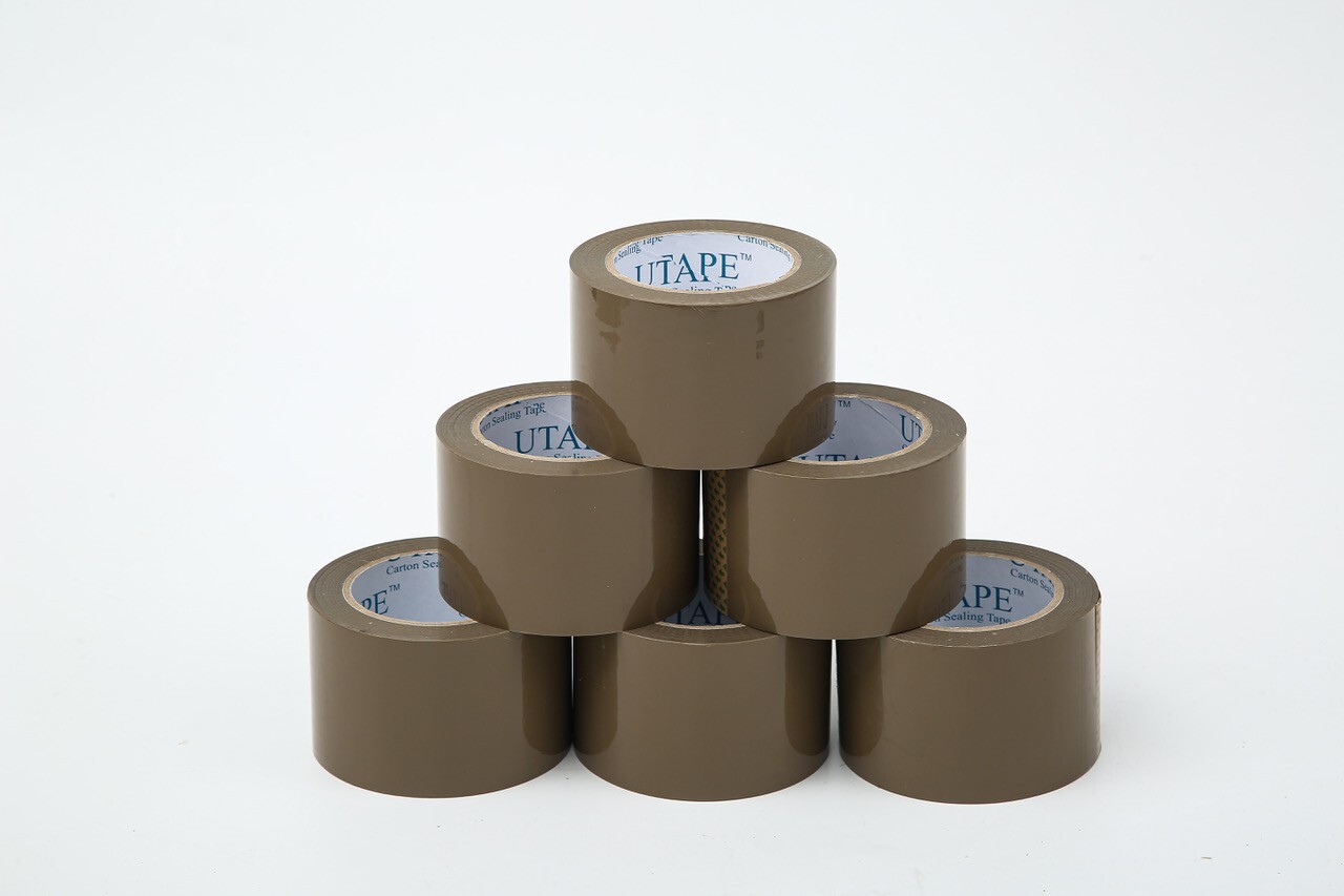 3″x 330’/110YDS PACKING TAPE SHIPPING ADHESIVE TAPE CARTON SEALING TAPE TAN 6 Pk