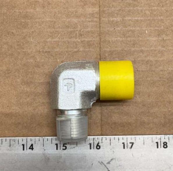 Parker 90-Degree Metal Elbow Pipe Fitting – Threaded .54″ x .61″ ID