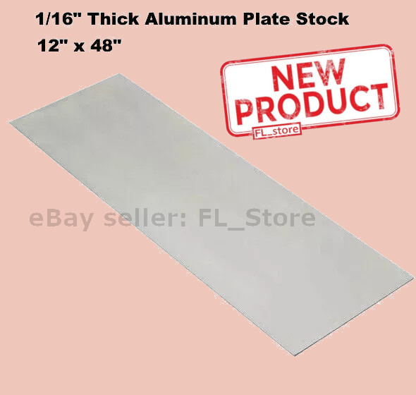 Aluminum Plate Stock 12 Inch x 48 in x 1/16″ Sheet 3003 Alloy Mill Finish 4 Feet