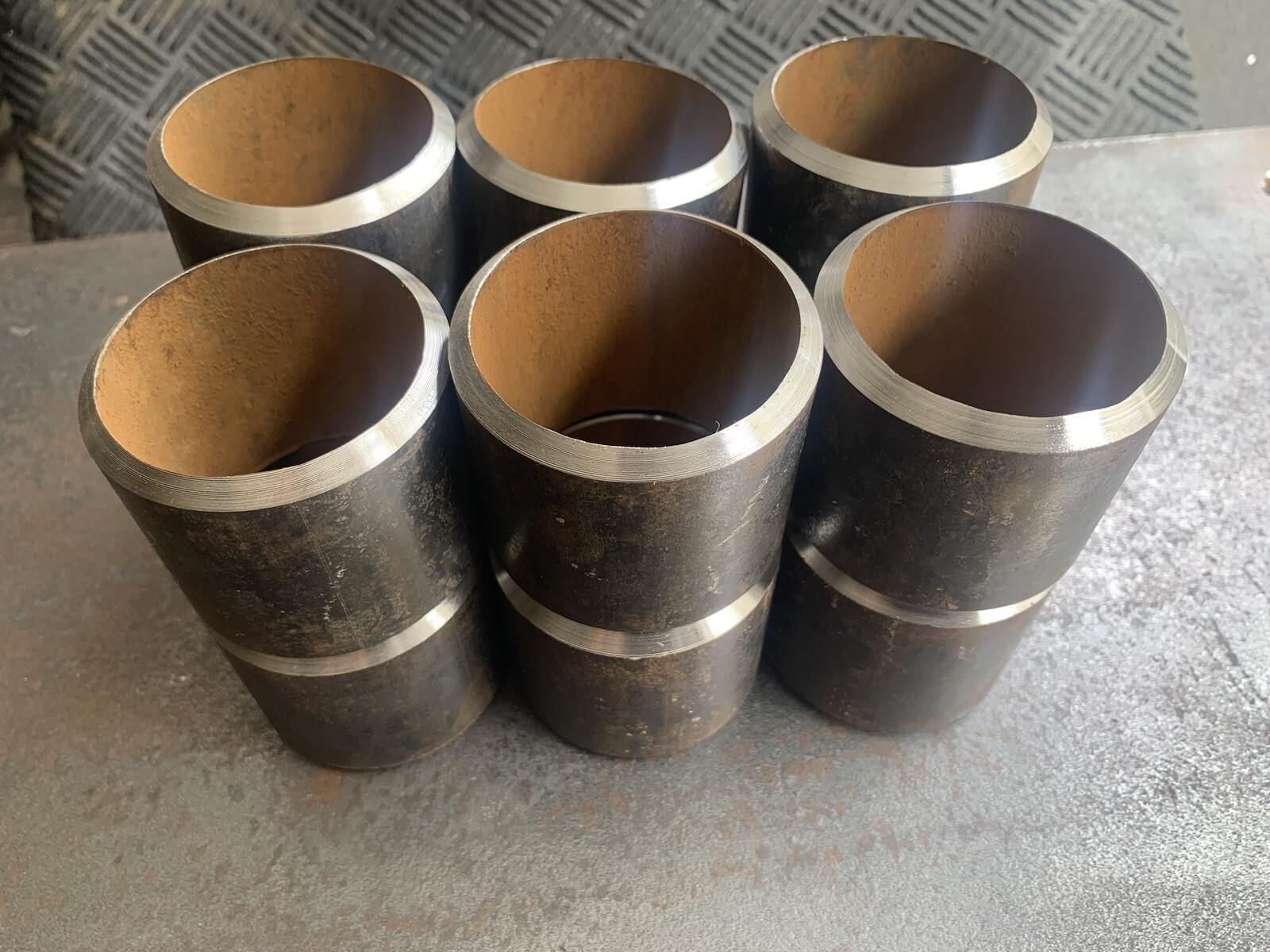 Weld COUPONSs, Pipe Beveled couponsS 3” ID x 2″ +/-1/8″ SCH 40 3 PAIRS
