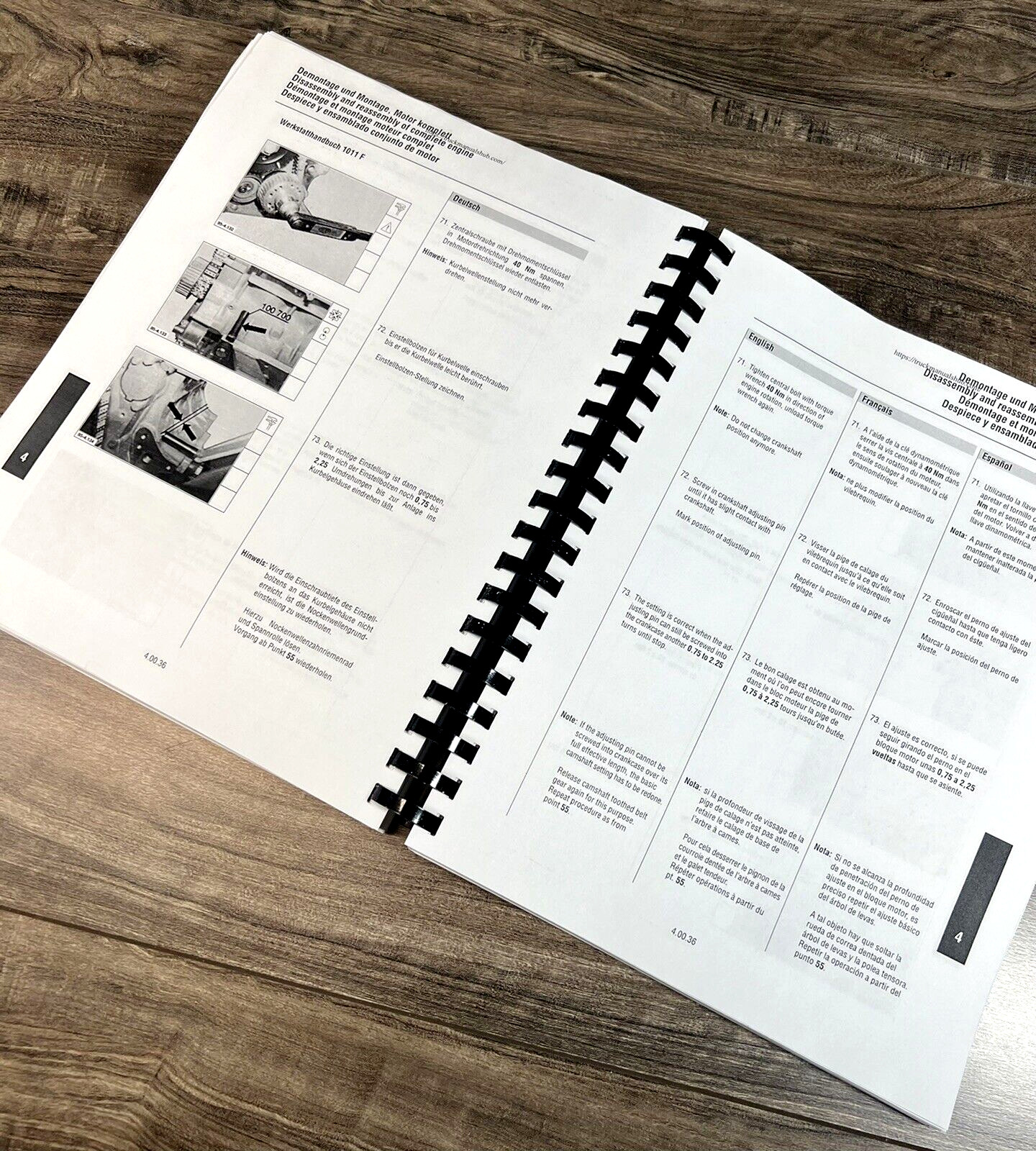 Deutz 1011F F F2L F3L F4L F3M F4M Bf4L Bf4M Service Manual Repair Shop Workshop